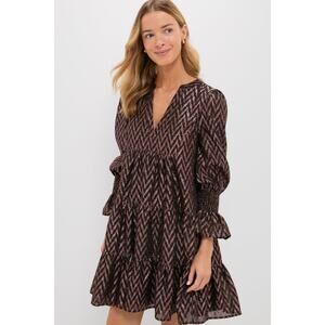 POMANDER PLACE Metallic Ikat Kenzo Dress Size S NWT Retail $98 Tuckernuck